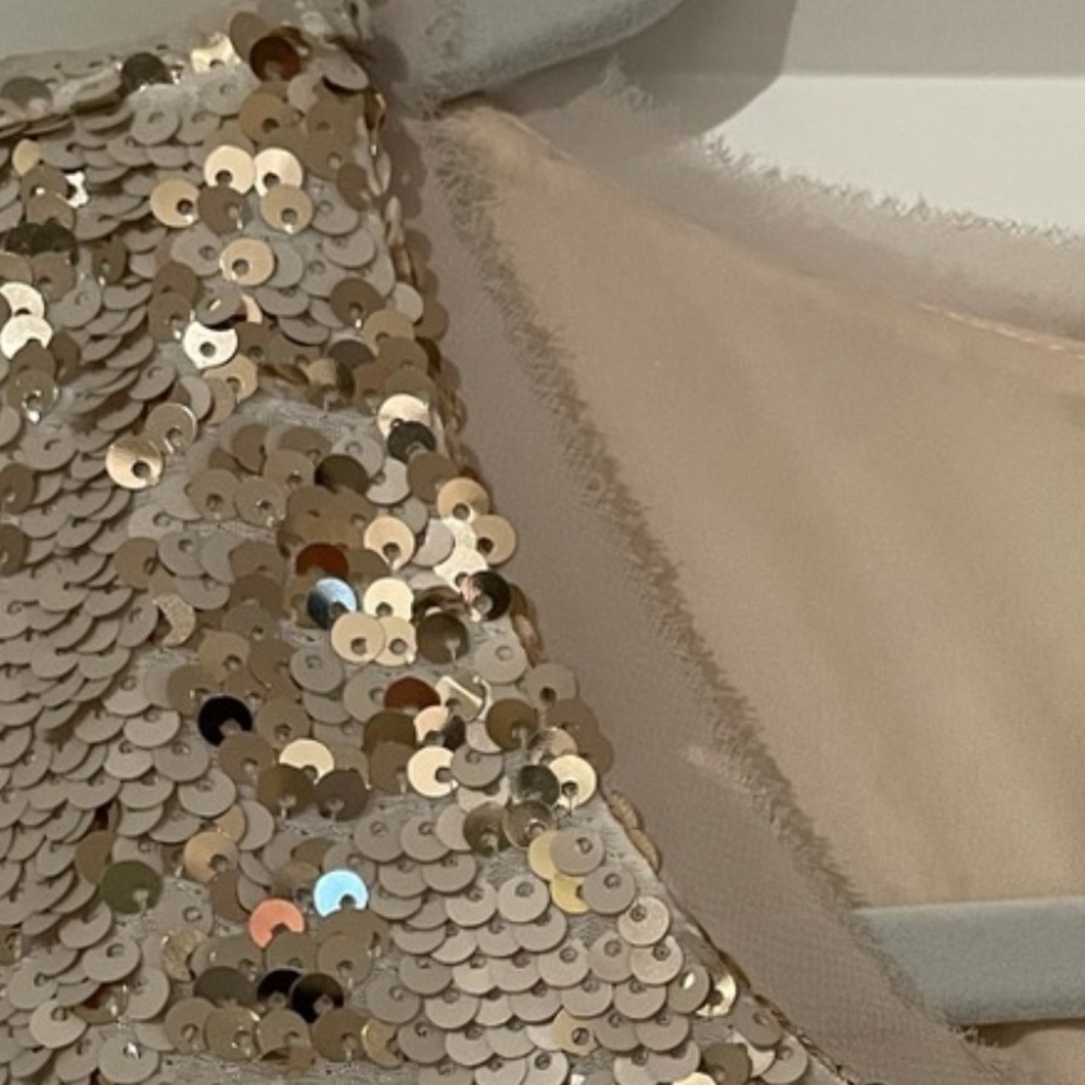 RACHEL ROY GOLD SEQUIN SWING DRESS   NWT - Picture 5 of 9